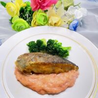 生たらのミルクたらこあんかけ