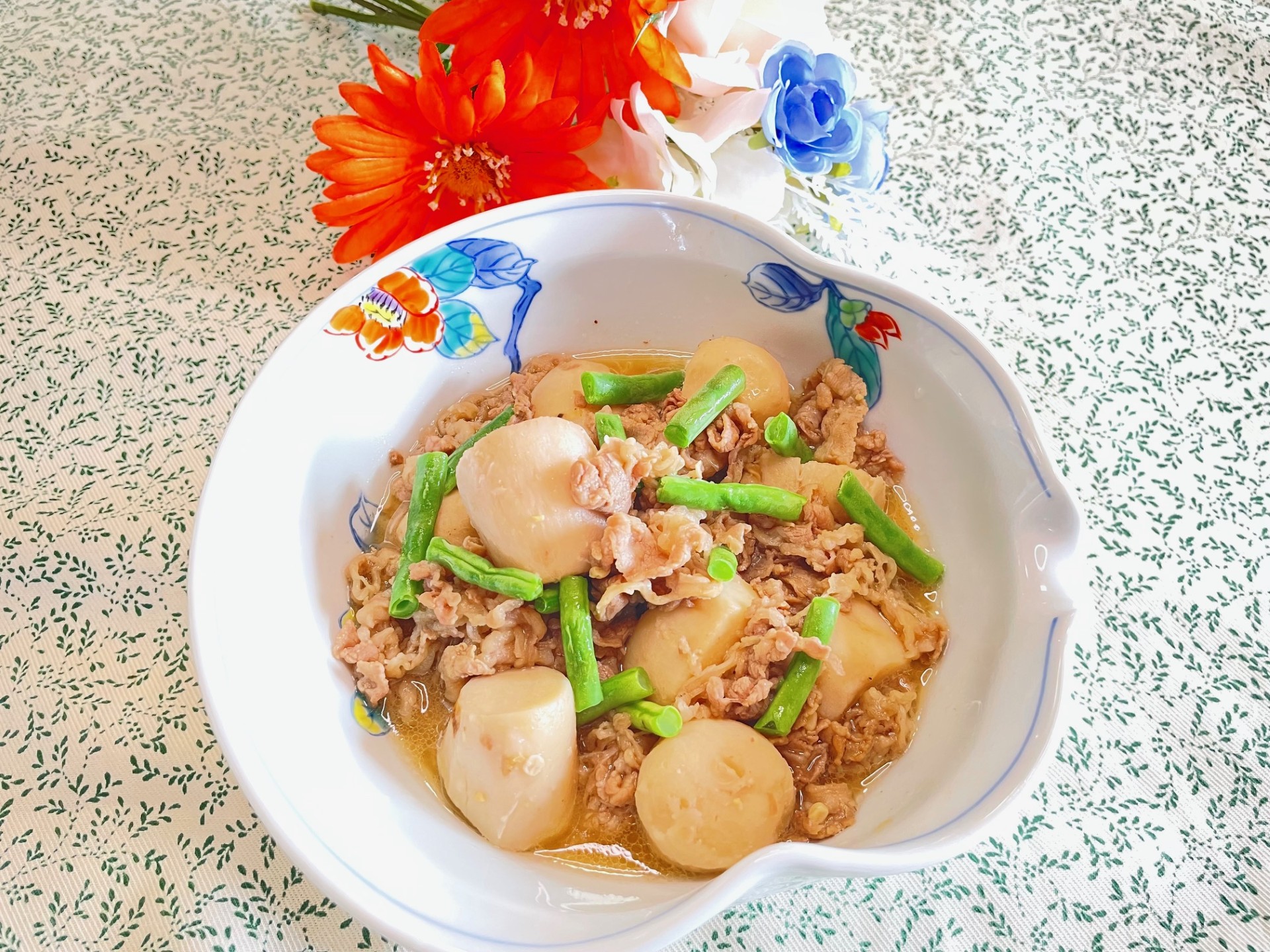 里芋と牛肉の味噌煮